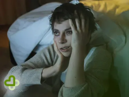 Девушка не может уснуть